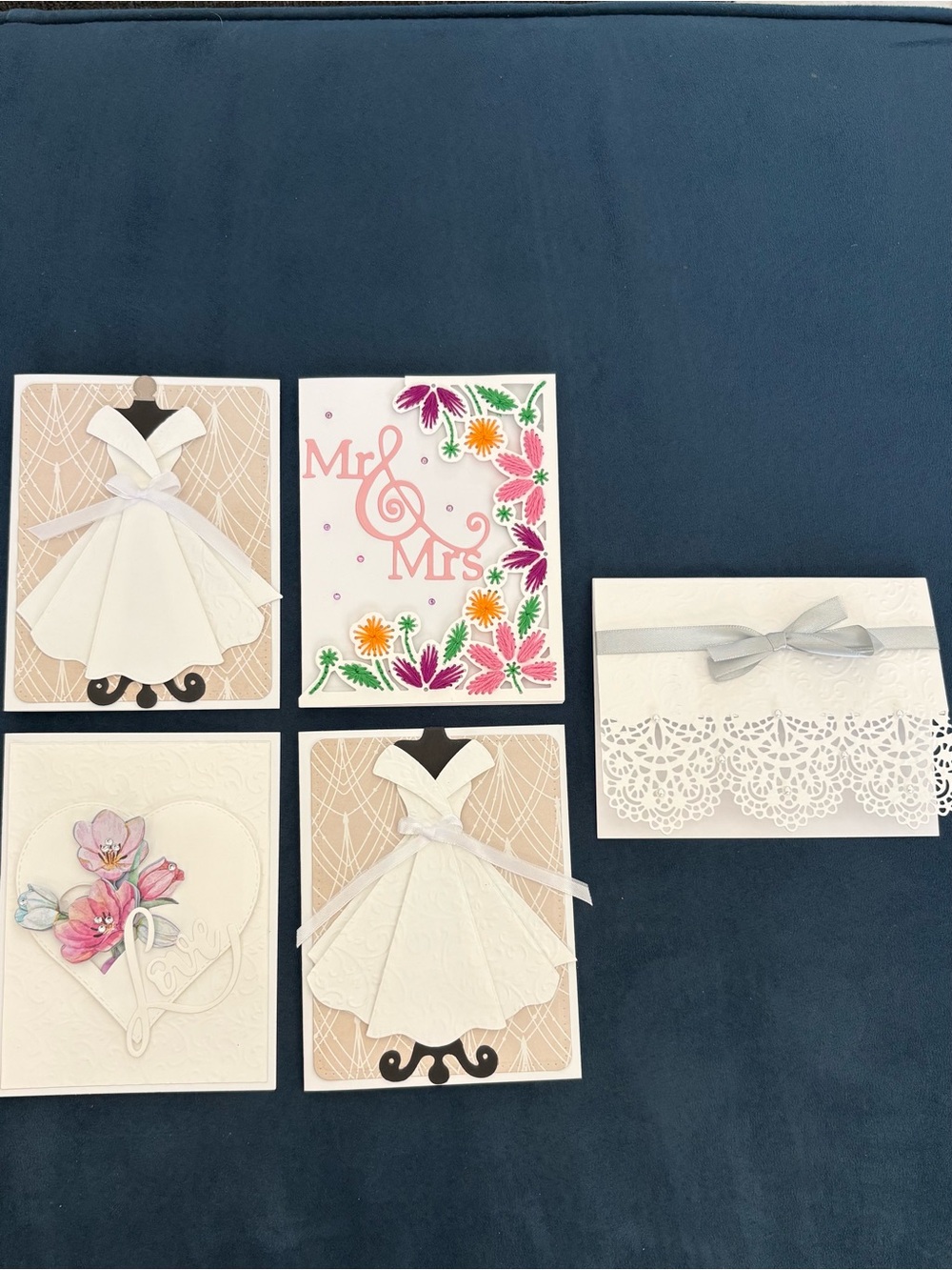 Bundle: wedding handmade greeting cards